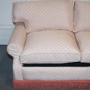 Two-Seater Sofa from Country House with Cushioned Pillows, England