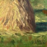 Oil painting “The Haystacks”