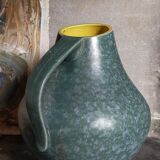 Vase céramique Allemande Art-Déco à l'émail moucheté modèle n°377