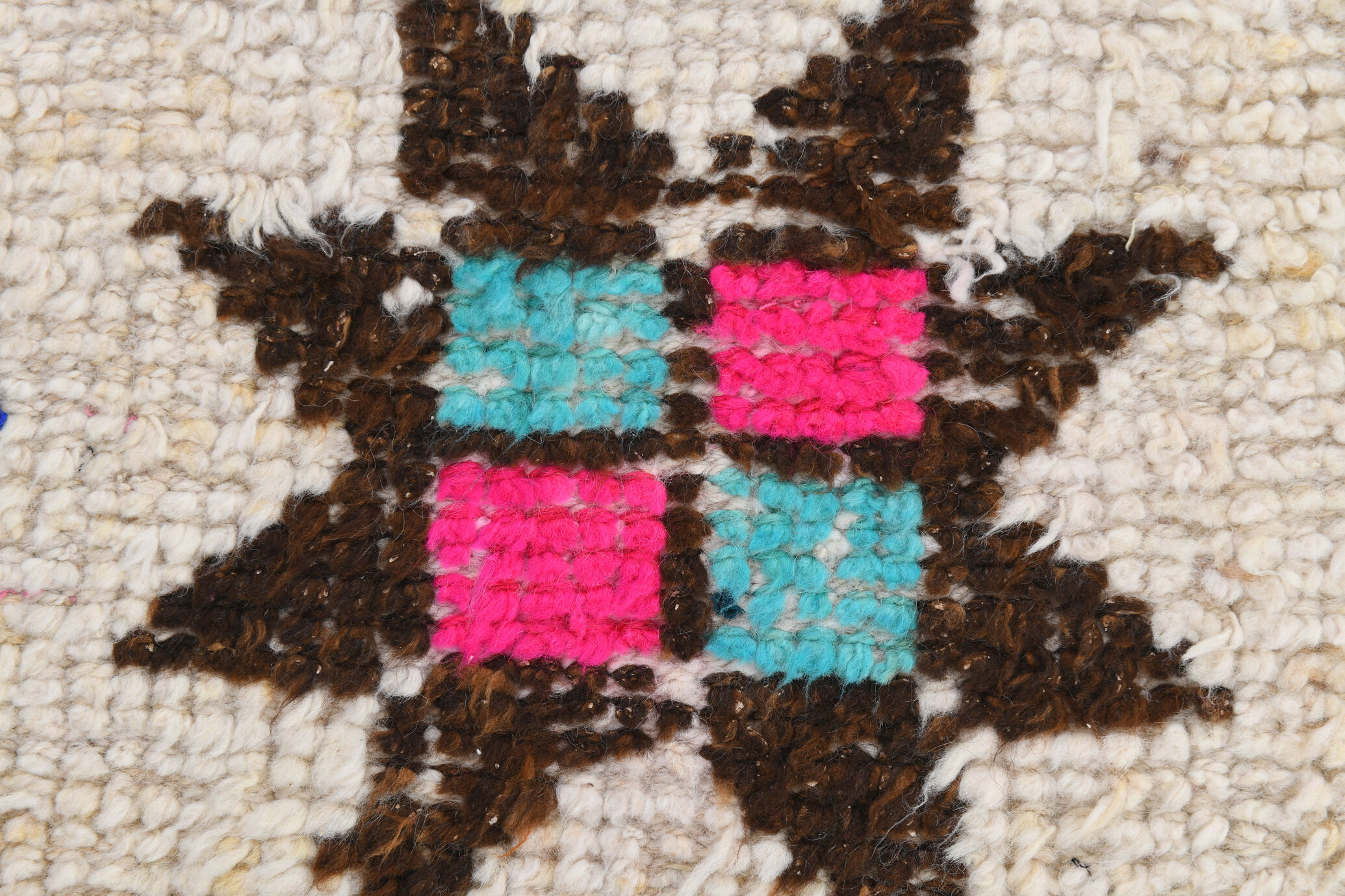 Tapis coureur beige & marron