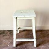 Water green wooden stool