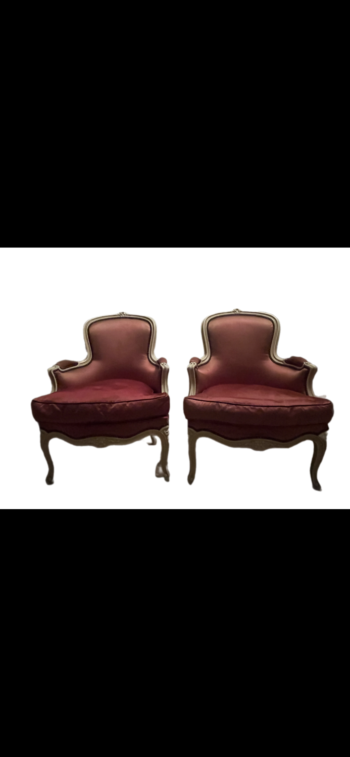 Pair of armchairs, Louis XV style
