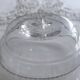 Antique glass and silver-plated metal cup