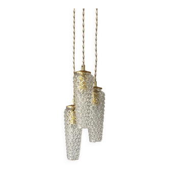 Pendant lamp 3 vintage tulips
