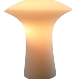 Milk glass mushroom lamp