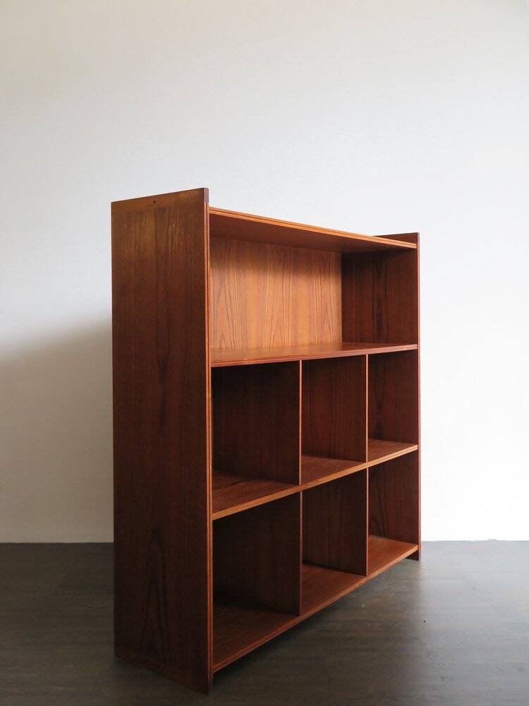 Bibliothèques en teck danois par Grete Jalk, ensemble de 2