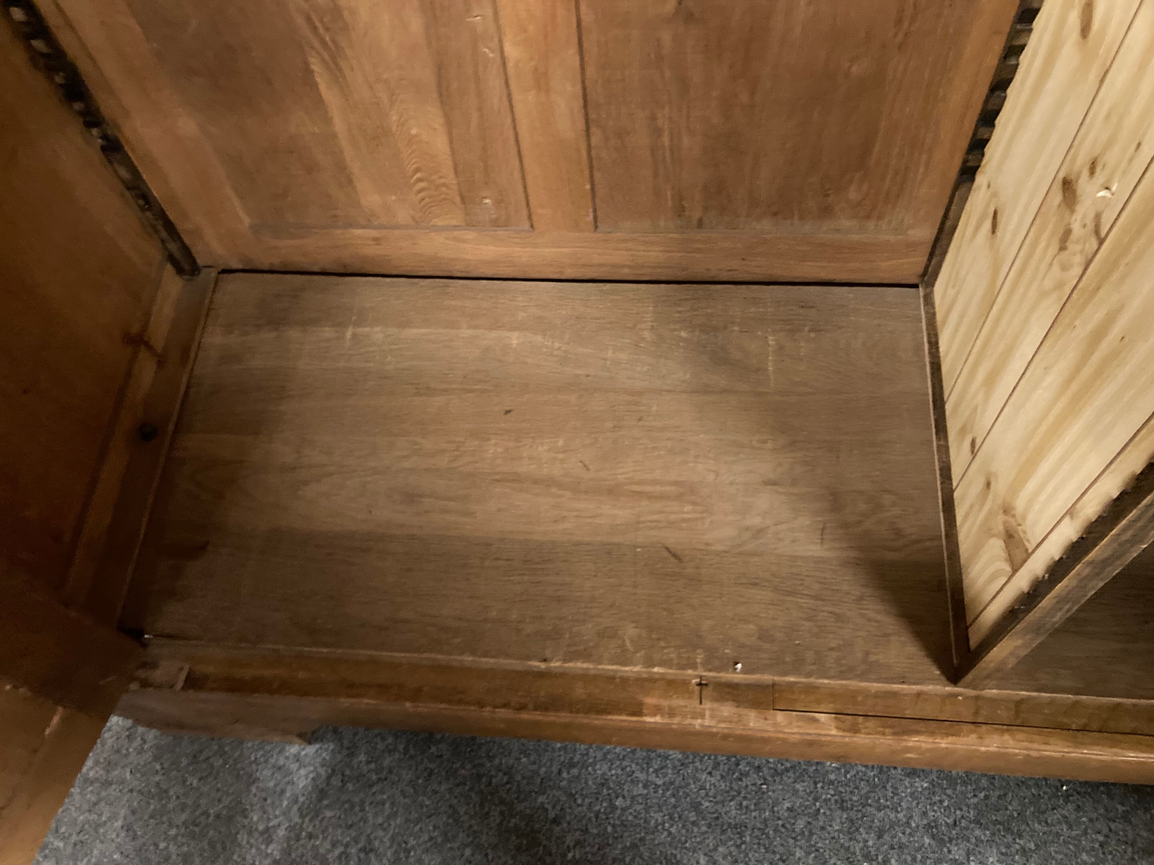 Art Deco wardrobe in solid oak