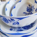 Table service Digoin Sarreguemines - blue and white