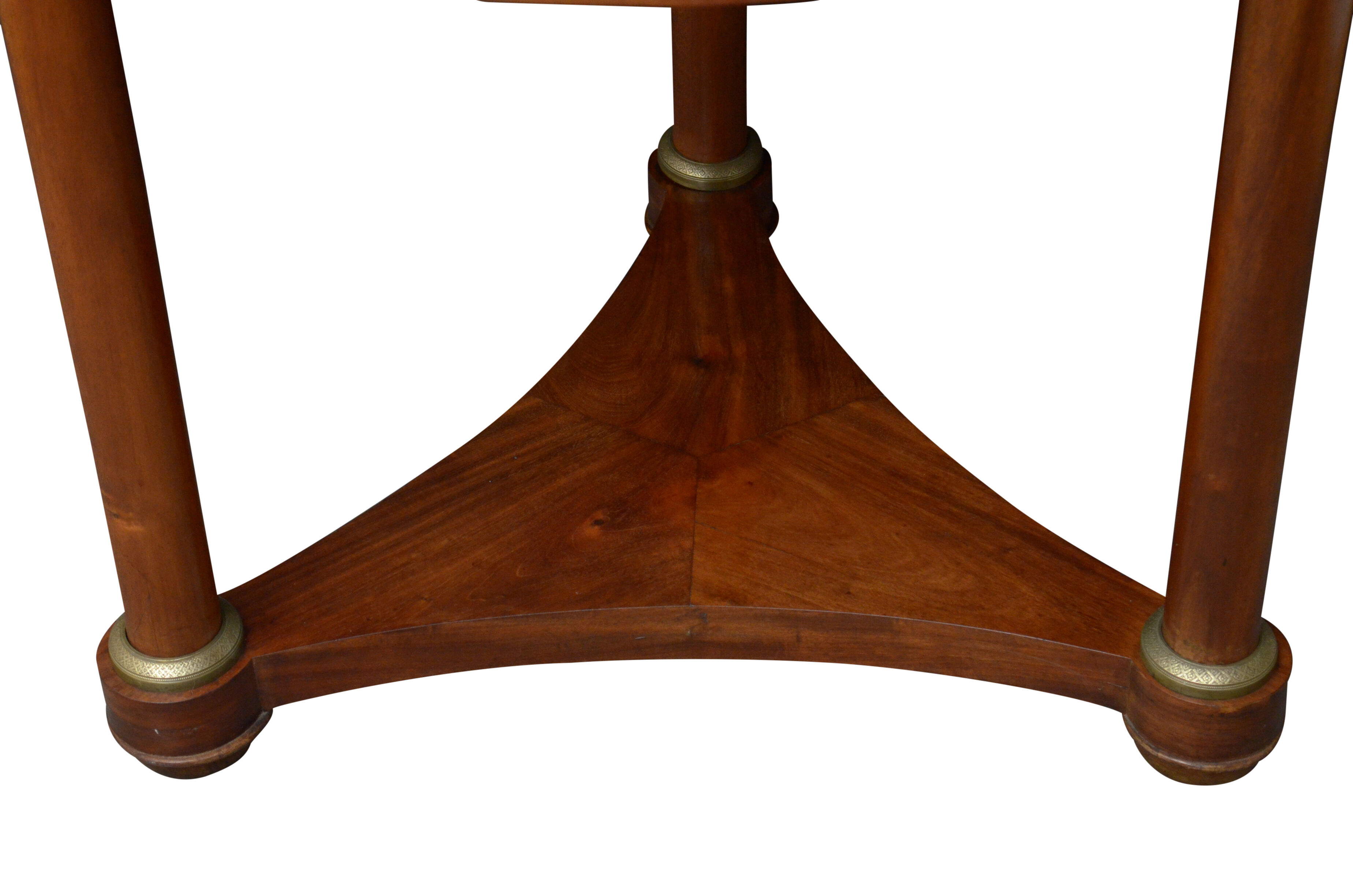 French mahogany gueridon table