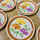 Set of 6 Anemone dessert plates from DIGOIN Sarreguemines