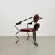 Metal Zoomorphic Brutalist Chair, Germany 1980s