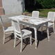 Thonet table and 4 chairs set, 19th century