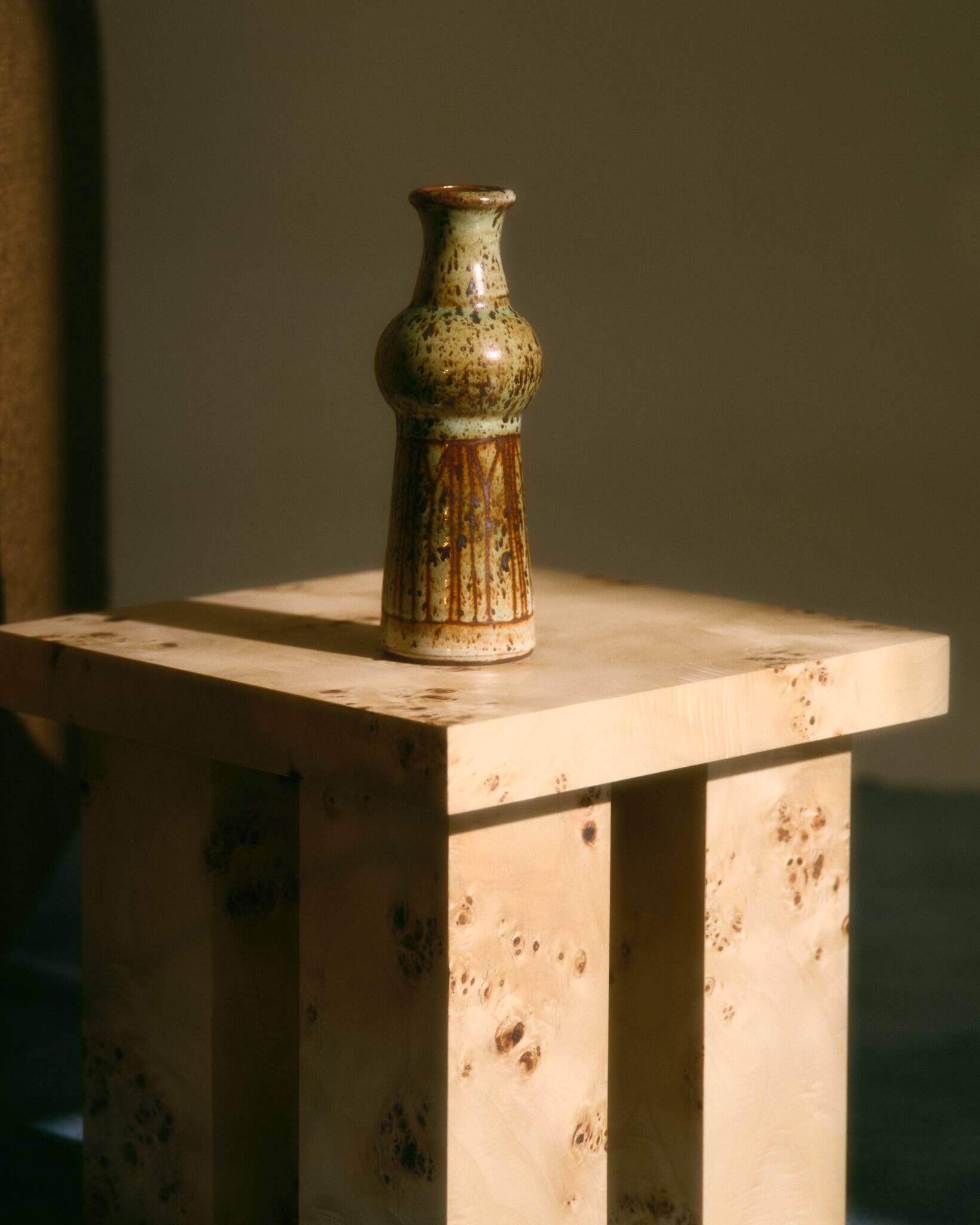 STONEWARE VASE, JACQUES POUCHAIN, 1960s