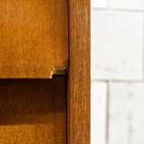 Mobile da soggiorno in legno e ferro Leonardo Fiori per ISA Bergamo Italia