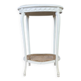 Louis XV Style Side Table or Pedestal Table in Lacquered Wood
