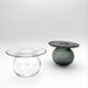 Duo Vases "Saturnus" Nanny Still Riihimäen Lasi Fumé & Clair Design Sc