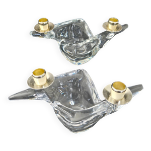 paire de bougeoirs en - 1970