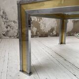 Table basse chrome laiton Romeo Rega