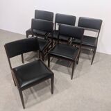 Suite de 6 chaises vintage