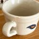 Set of 6 stoneware coffee cups from the 1970s.