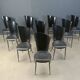 Post modern wooden dining chairs, 1980s - set of 10