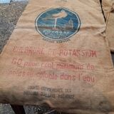 9 potash burlap bag from alsace