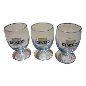 Set of 3 glasses richard square yellow ht 11 cm