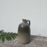 Beige ceramic vase signed Pierre Grau