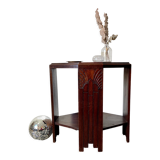 Art deco mahogany side table