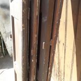 Lot shutters / doors / 4 elements solid wood patinated ep 1940 - 216cm