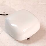 Ceiling light, square wall lamp in opaline, mid-20th century.