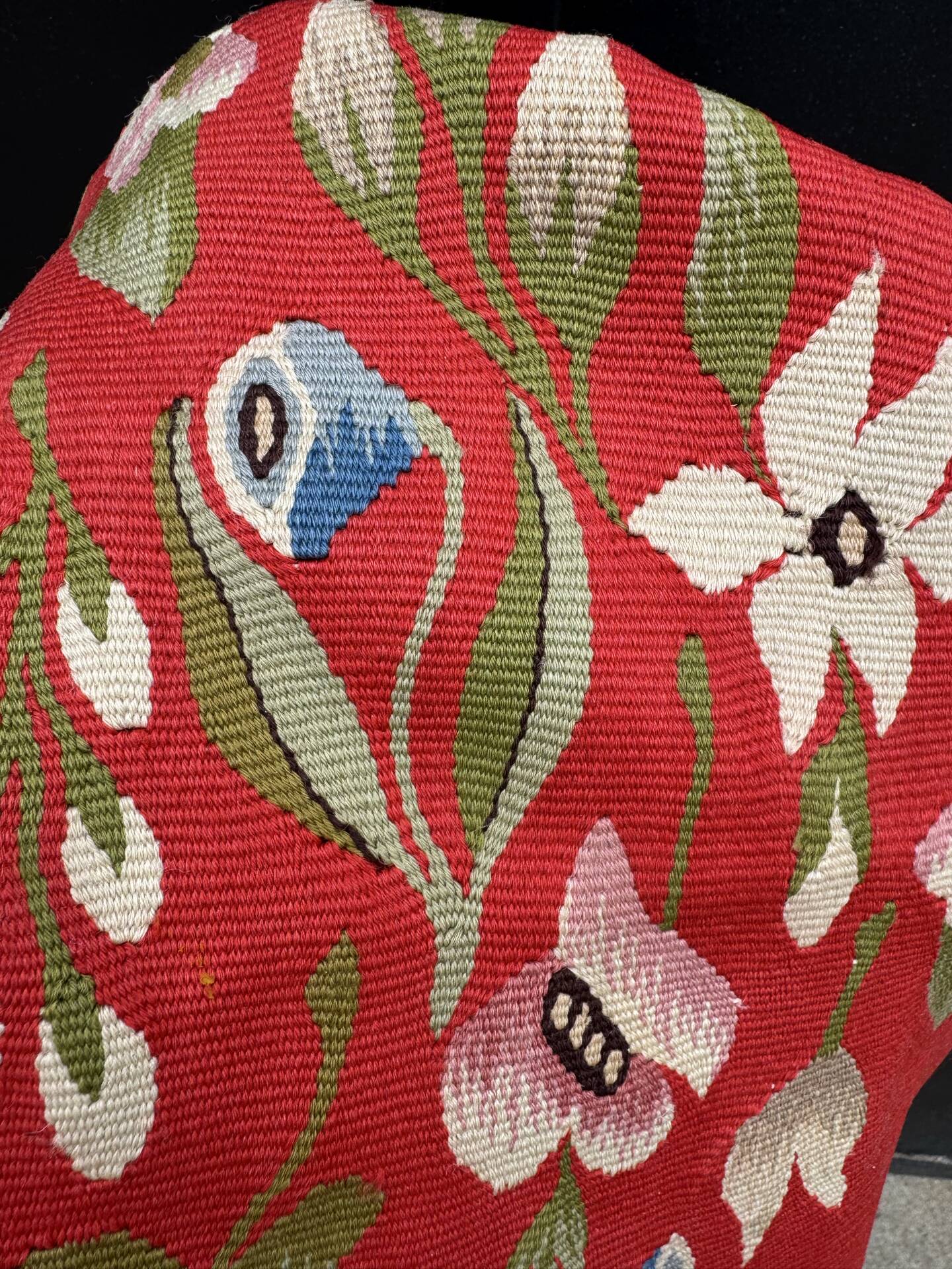 Romanian kilim rug from the 1950s