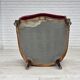 1950s, Danish armchair, furniture velour, ash wood,, mesh.