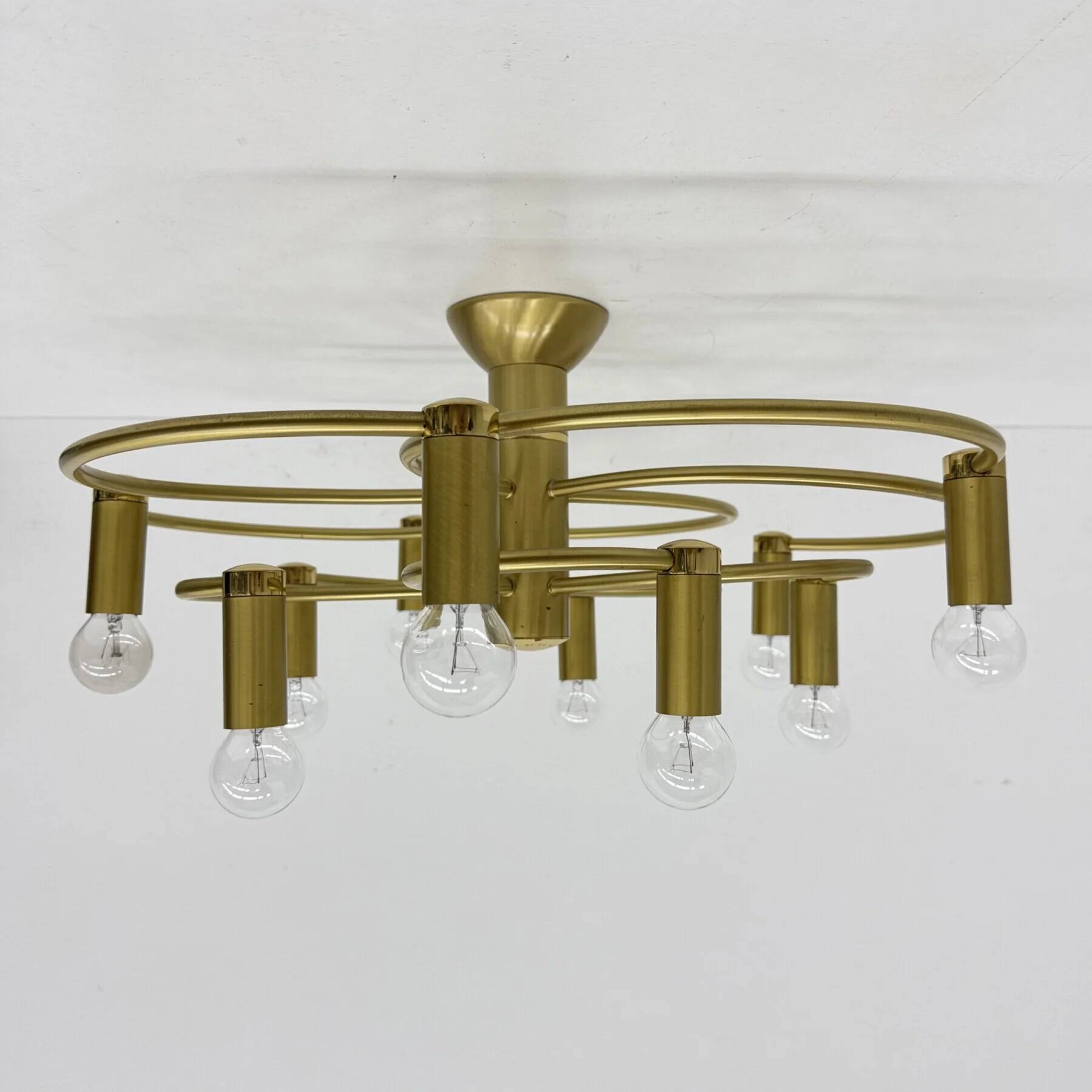 Vintage Hufnagel Leuchten ceiling light, 1970s