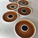 Lot de 6 soucoupes Kimono Boch La Louvière