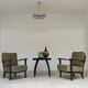 Paire de fauteuils art déco Ziara pravenec