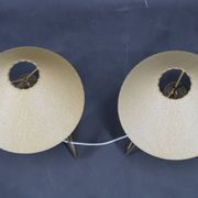 1960s Pair of Table Wooden Lamps , Czechoslovakia