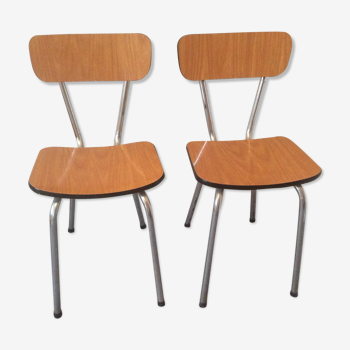 Lot de 2 chaises formica