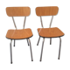 Lot of 2 formica chairs