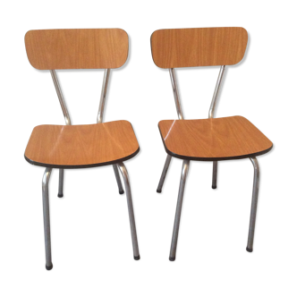 Lot de 2 chaises formica