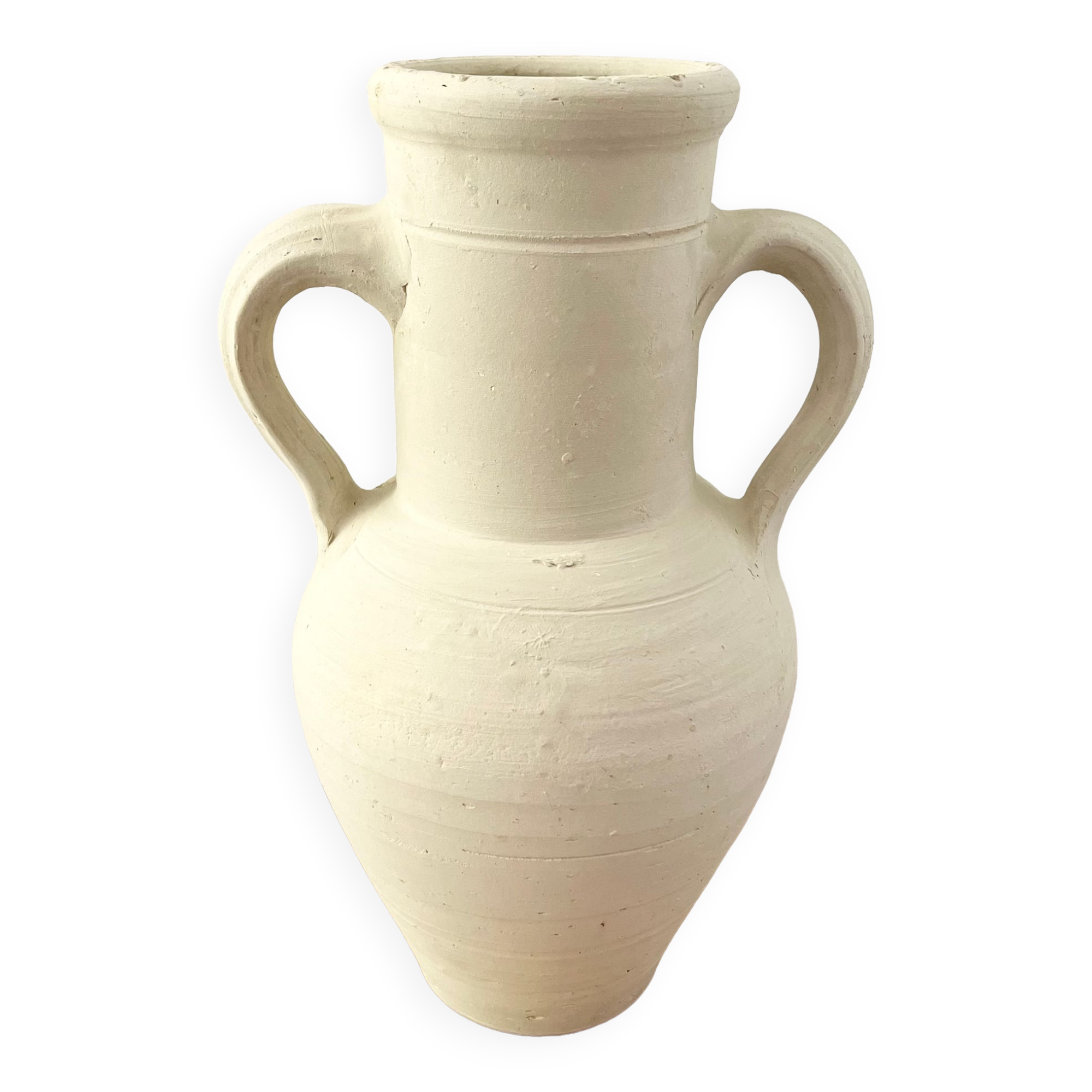 White terracotta jar