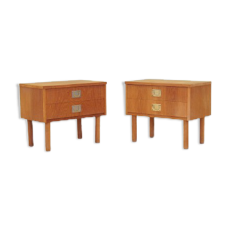 Set of bedside tables, 70s, Danish design, made in Denmark