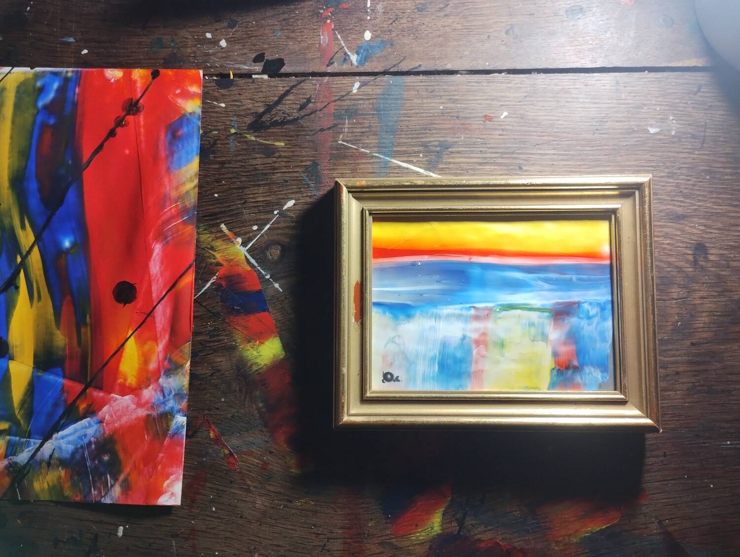 Small abstract painting