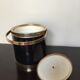 Vintage black and metal ice bucket