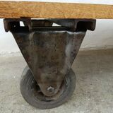 Old industrial cart coffee table