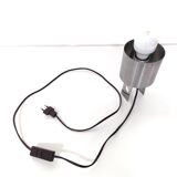 Lampe de table année 70 inox formes géométriques