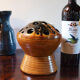Ceramic flower-picnic vase of the potters of Accolay