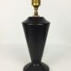 Vintage black ceramic lamp 1950