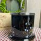 English porcelain and silver-plated metal cake tin