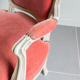 Velvet convertible chair